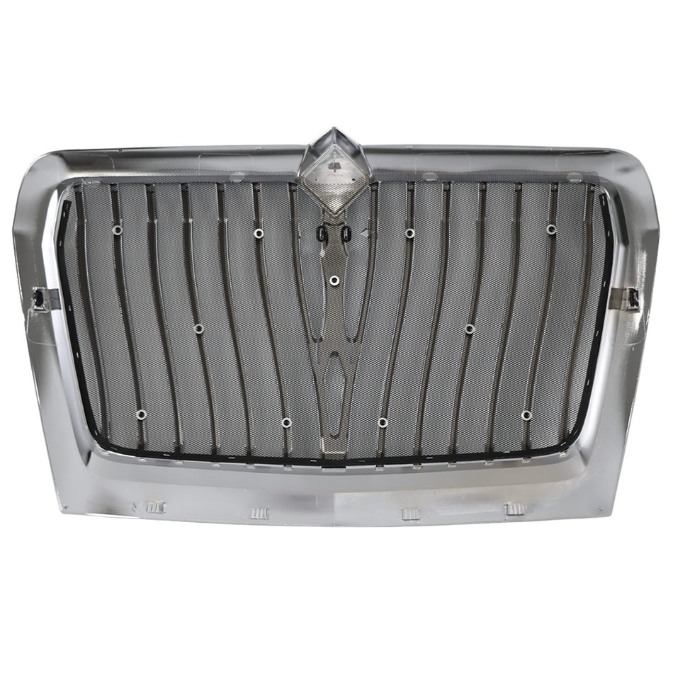 International LT625 Front Grille Assembly 2018+ Main Upper Grille with Integrated Bug Screen