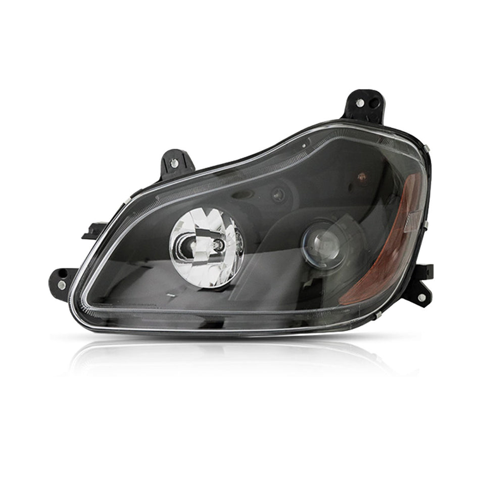 Kenworth T680 Headlight Assembly 2005-2021 - Headlamp - Black Housing