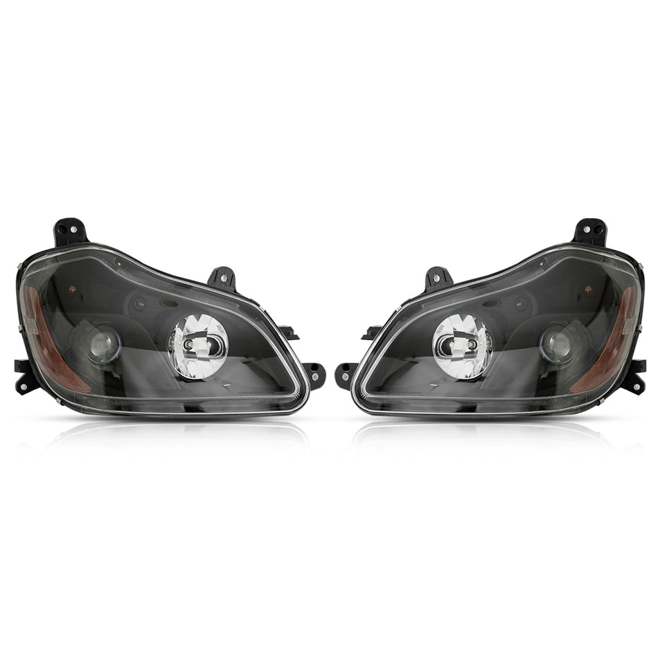 Kenworth T680 Headlight Assembly 2005-2021 - Headlamp - Black Housing
