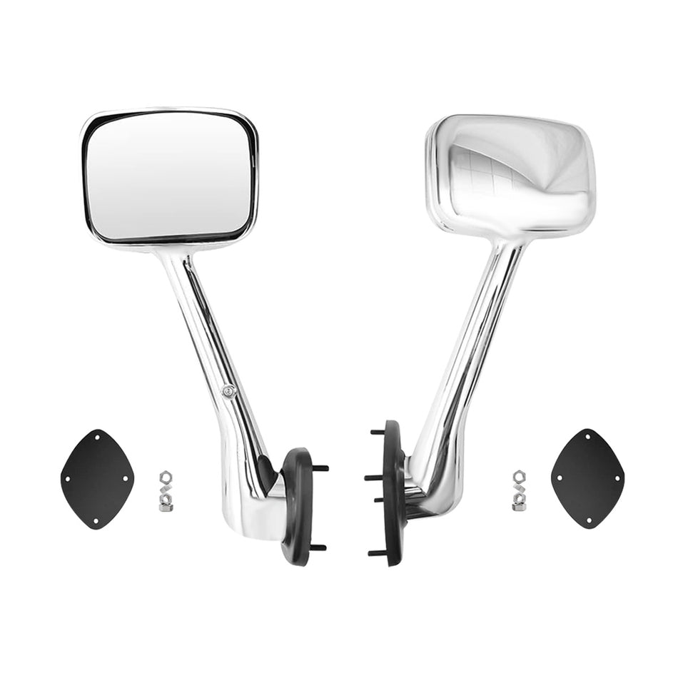 Freightliner Cascadia Hood Mirror Assembly 2008-2017 - Chrome Housing - Both Side - Alternate Image 1