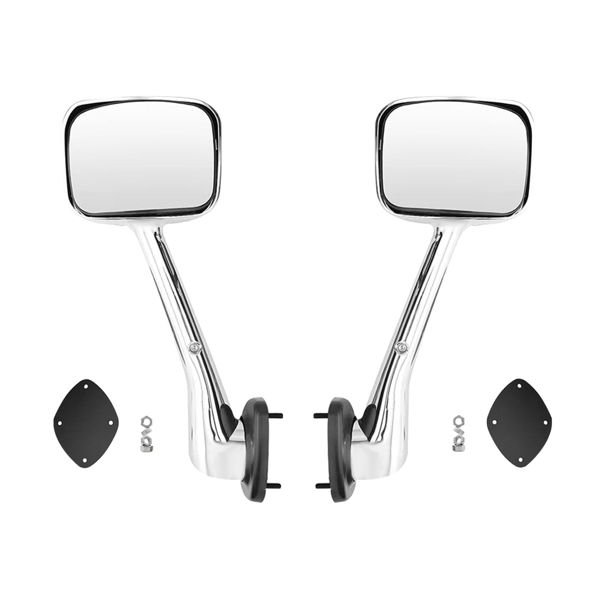 Freightliner Cascadia Hood Mirror Assembly 2008-2017 - Chrome Housing - Both Side