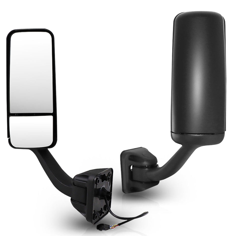 Freightliner Cascadia Mirror Assembly with Cover & Mounting Bracket 2008-2017 - Black Housing
