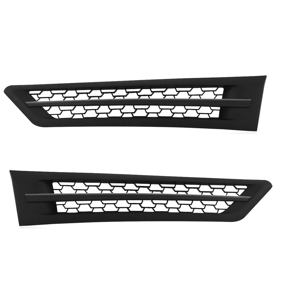 Freightliner Cascadia Side Hood Grille 2018-2024 - Air Intake Mesh Ven - Black Housing