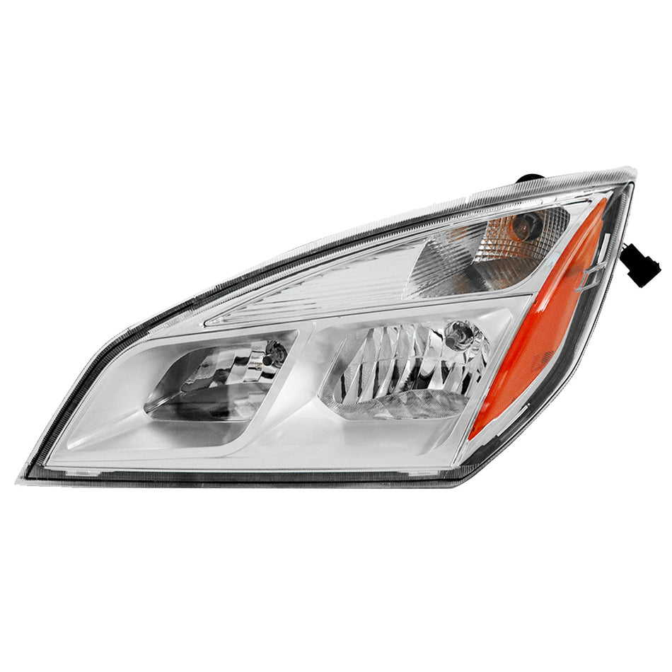 Freightliner Cascadia Headlight Assembly 2018-2024 - Reflective Headlamp - Chrome Housing