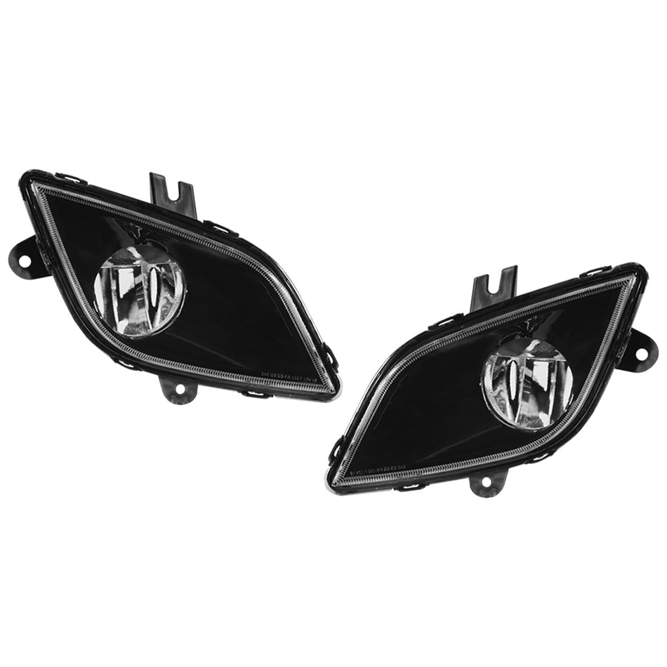 Freightliner Cascadia LED Fog Light 2018-2024 - Reflective LED Front Driving Fog Light - Black Housing