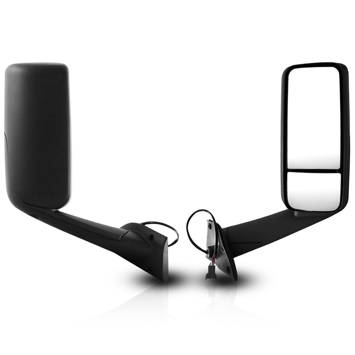 Freightliner Cascadia Door Mirror Assembly 2018-2024 - Black Housing - Alternate 2