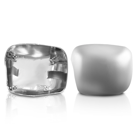 Freightliner Cascadia Hood Mirror Cover 2018-2024 - Chrome Housing Cap - Alternate 1