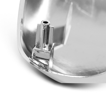 Freightliner Cascadia Hood Mirror Cover 2018-2024 - Chrome Housing Cap - Alternate 3