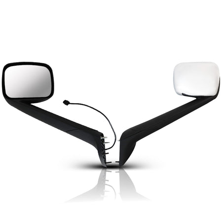 Freightliner Cascadia Hood Mirror Assembly 2018-2024 - Chrome Housing - Alternate 1