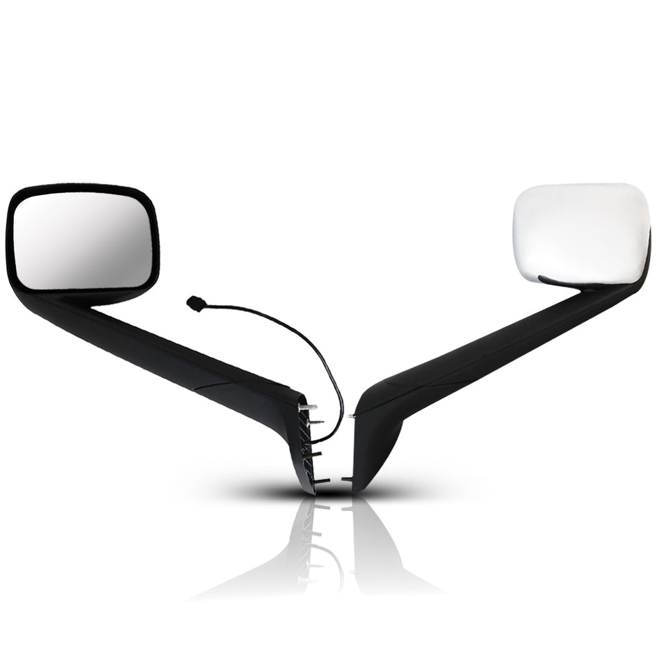 Freightliner Cascadia Hood Mirror Assembly 2018-2024 - Chrome Housing - Alternate 1