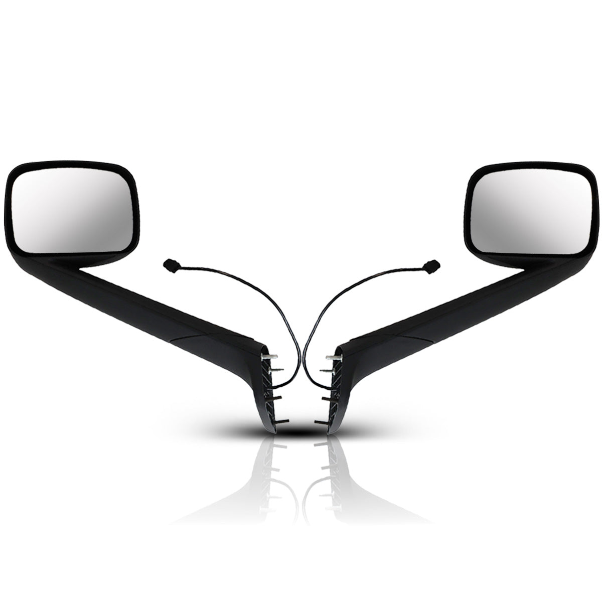 Freightliner Cascadia Hood Mirror Assembly 2018-2024 - Black Housing - Both Side