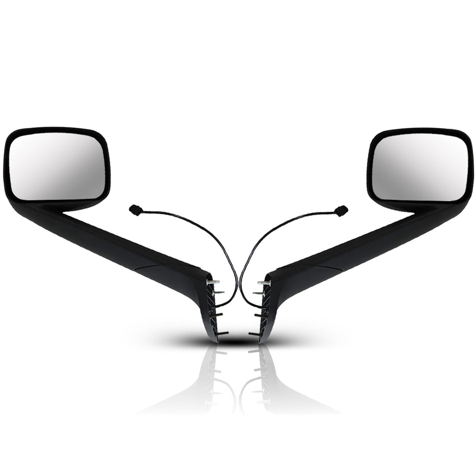 Freightliner Cascadia Hood Mirror Assembly 2018-2024 - Black Housing - Both Side
