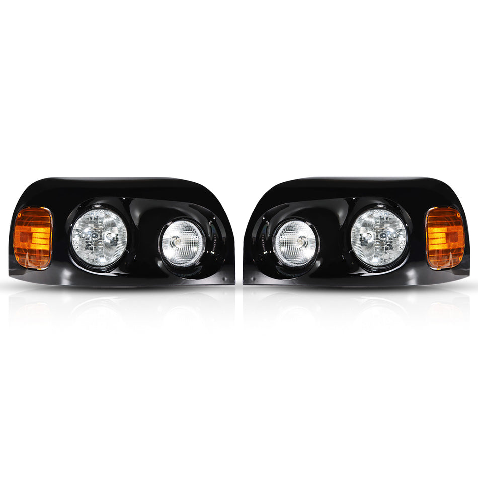 Freightliner Century Headlight Housing Cover 2007 - Headlamp Case - Black Housing