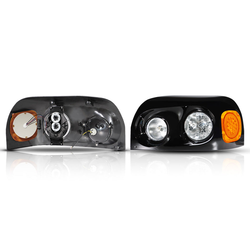 Freightliner Century Headlight Assembly 2007 - LED Headlamp - Black Housing