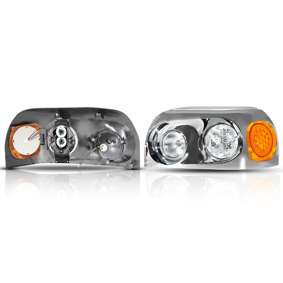 Freightliner Century Headlight Assembly 2007 - LED Headlamp - Chrome Housing