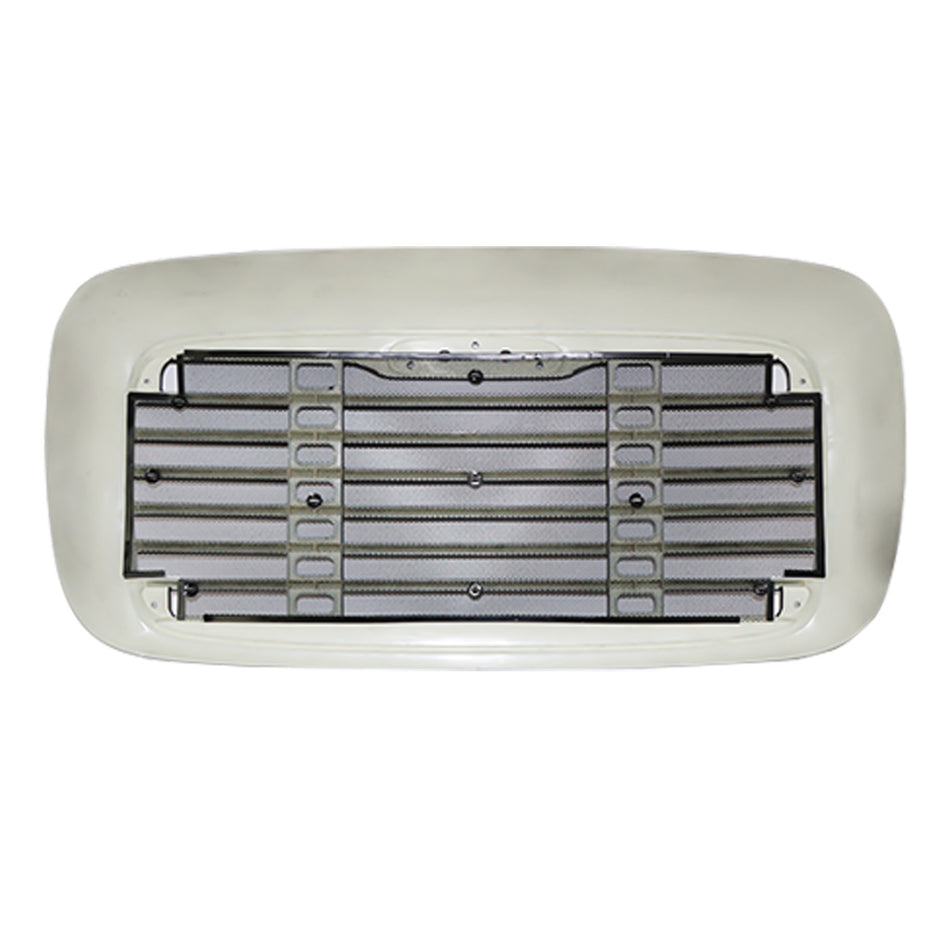 Freightliner Columbia Front Grille - Main Upper Grille with Integrated Bug Screen - Black paintable Housing