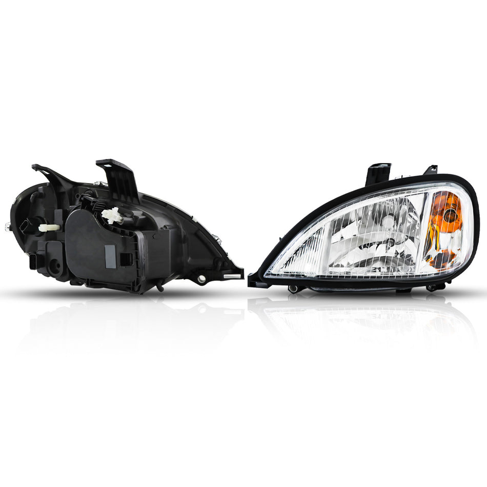 Freightliner Columbia Headlight Assembly - Crystal Style Headlamp