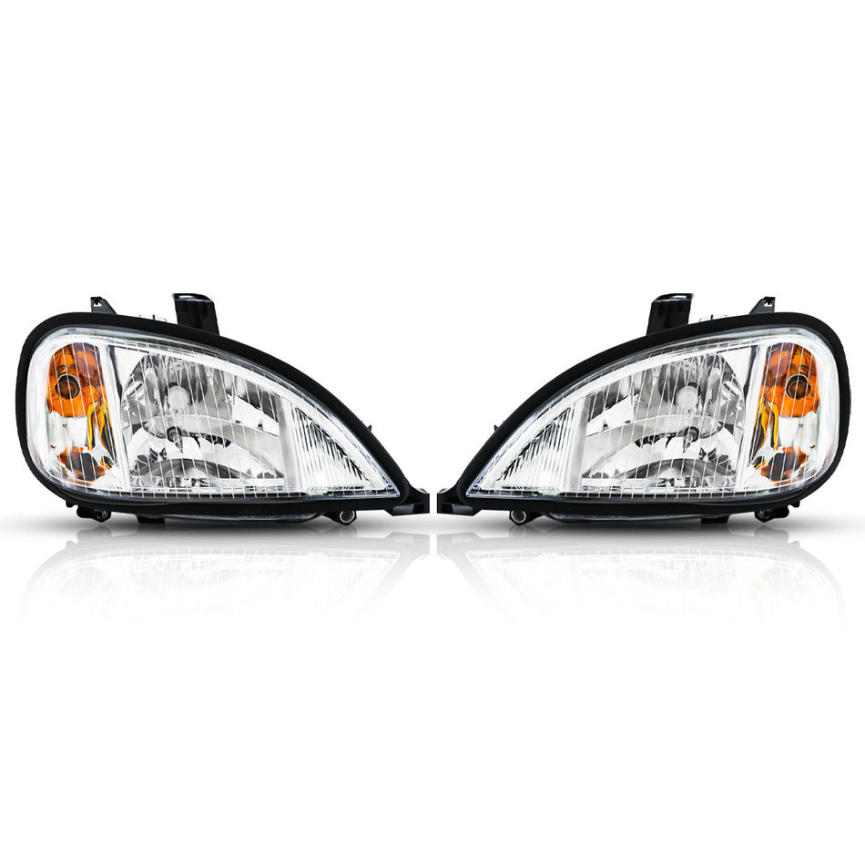 Freightliner Columbia Headlight Assembly - Crystal Style Headlamp