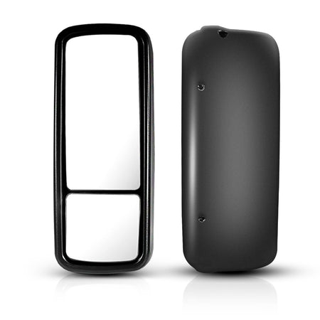 Freightliner Columbia Door Mirror Cover - Black Housing Cap - Alternate 1