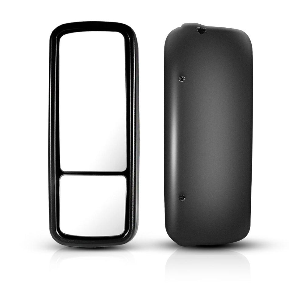 Freightliner Columbia Door Mirror Cover - Black Housing Cap - Alternate 1