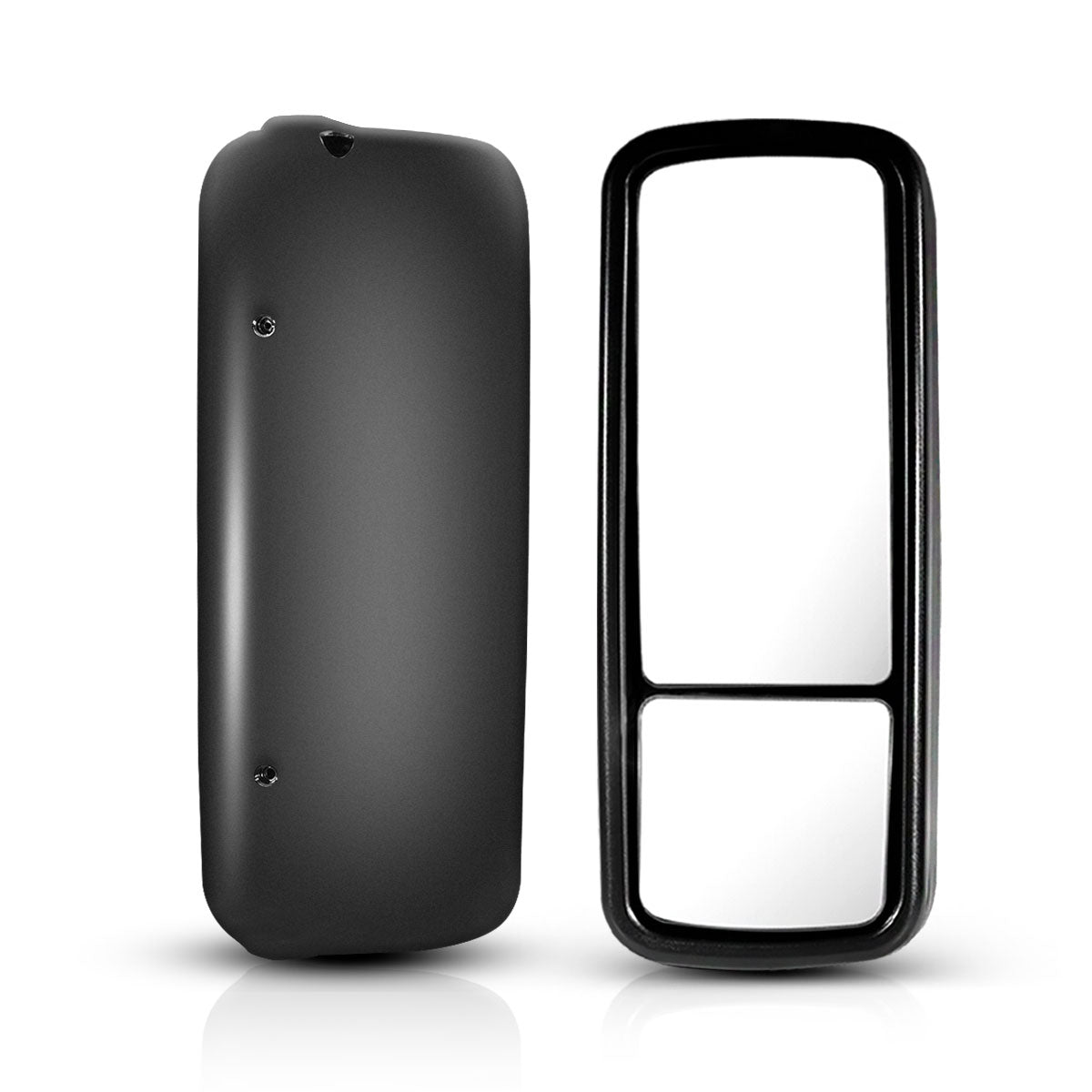 Freightliner Columbia Door Mirror Cover - Black Housing Cap - Alternate 2
