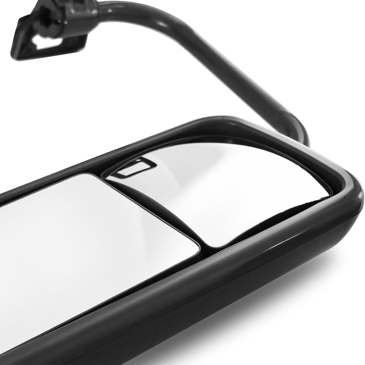 Freightliner Columbia Door Mirror Cover - Complete Black Main Side Mirror Housing Cap - Alternate 4