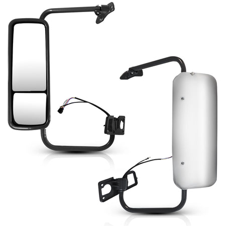 Freightliner Columbia Door Mirror Cover - Chrome Housing Cap - Alternate 1