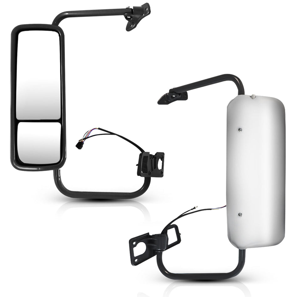 Freightliner Columbia Door Mirror Cover - Chrome Housing Cap - Alternate 1