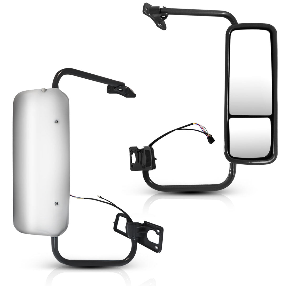 Freightliner Columbia Door Mirror Cover - Chrome Housing Cap - Alternate 2