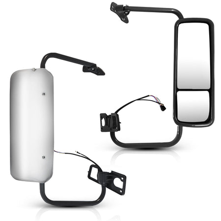 Freightliner Columbia Door Mirror Cover - Chrome Housing Cap - Alternate 2