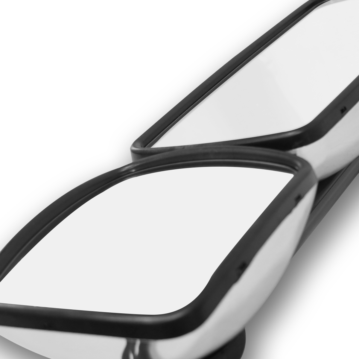 Freightliner Columbia Door Mirror Assembly - Main Side Mirror with Mounting Bracket & Arm - Chrome Housing - Alternate 3