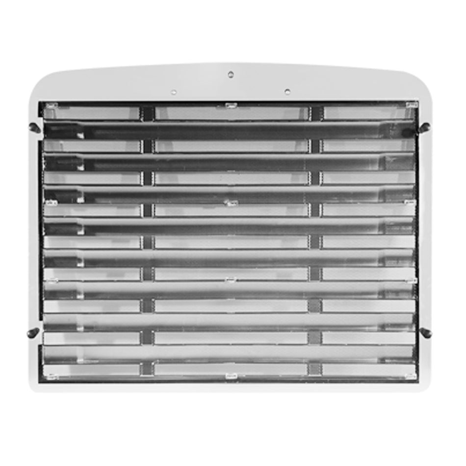 Freightliner FL 50, 60, 70, 80, 106, 112 Front Grille 1991-2015 -Main Upper Grille with Integrated Bug Screen - Chrome Housing