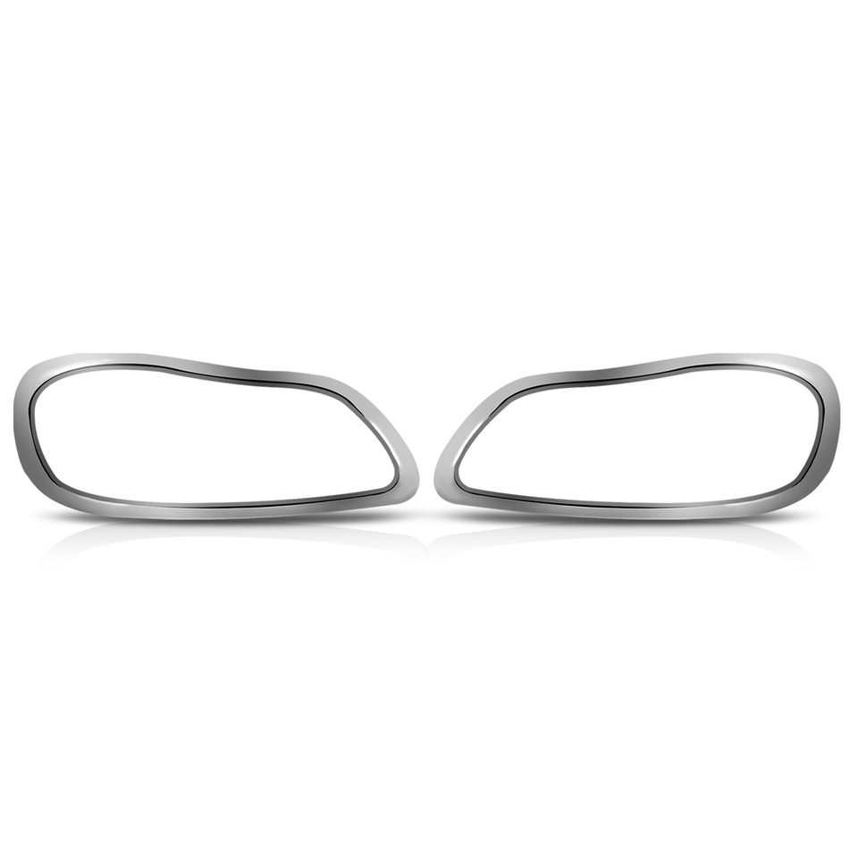 Freightliner M2 Business Class Headlight Housing Cover - Chrome Headlamp Case