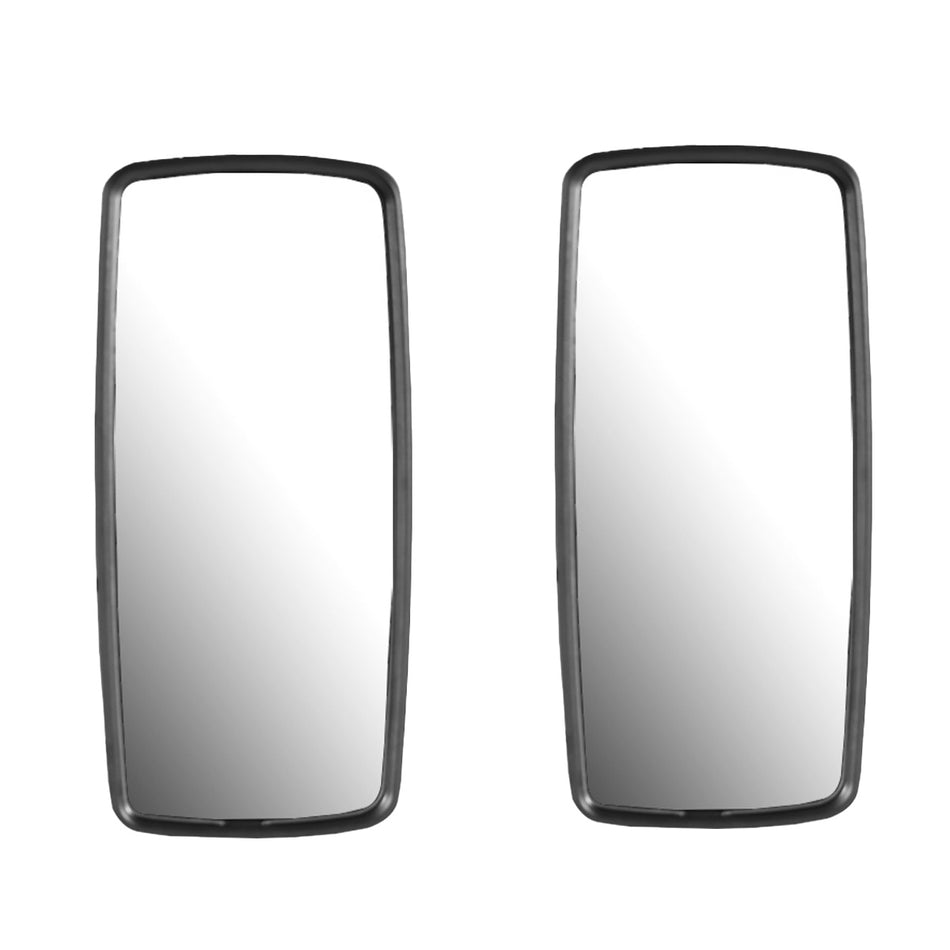 Freightliner M2 Business Class Side Mirror - Large Main Mirror Head - Black Housing - Both Side