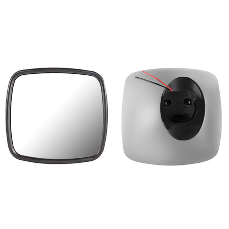 Freightliner M2 Business Class Side Mirror - Small Lower Convex Mirror - Chrome Housing - Alternate 1