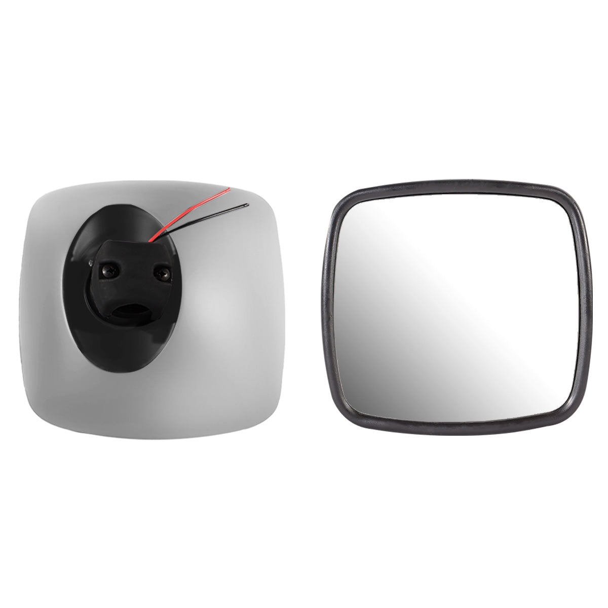 Freightliner M2 Business Class Side Mirror - Small Lower Convex Mirror - Chrome Housing - Alternate 2