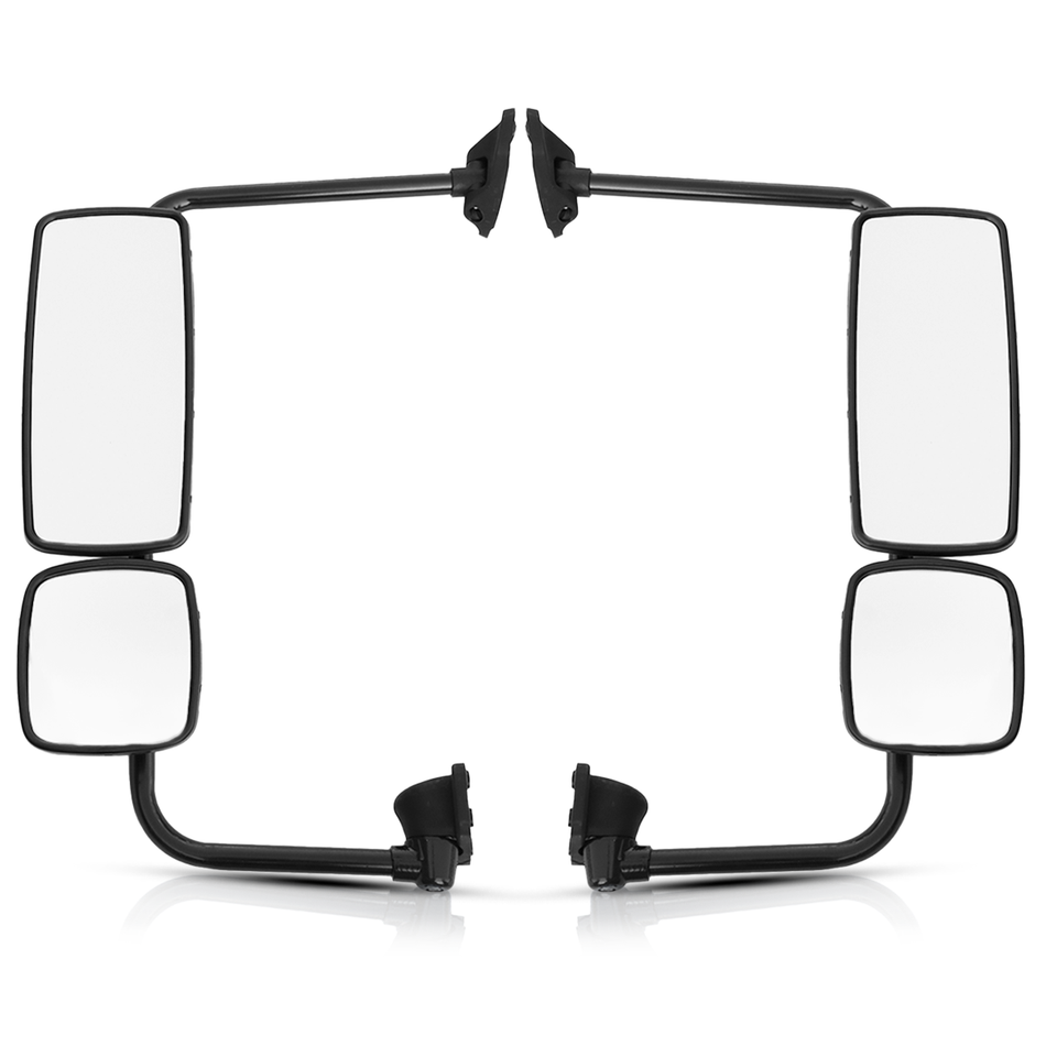 Freightliner M2 Business Class Side Mirror Assembly - Complete Chrome Door Mirror - Both Side