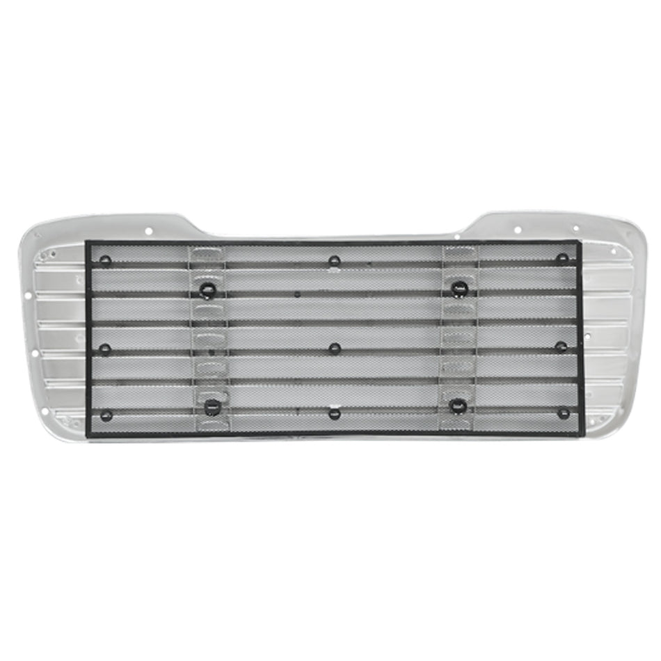 Freightliner M2 Business Class Front Grille - Main Upper Grille with Bug Screen - Black paintabe Housing