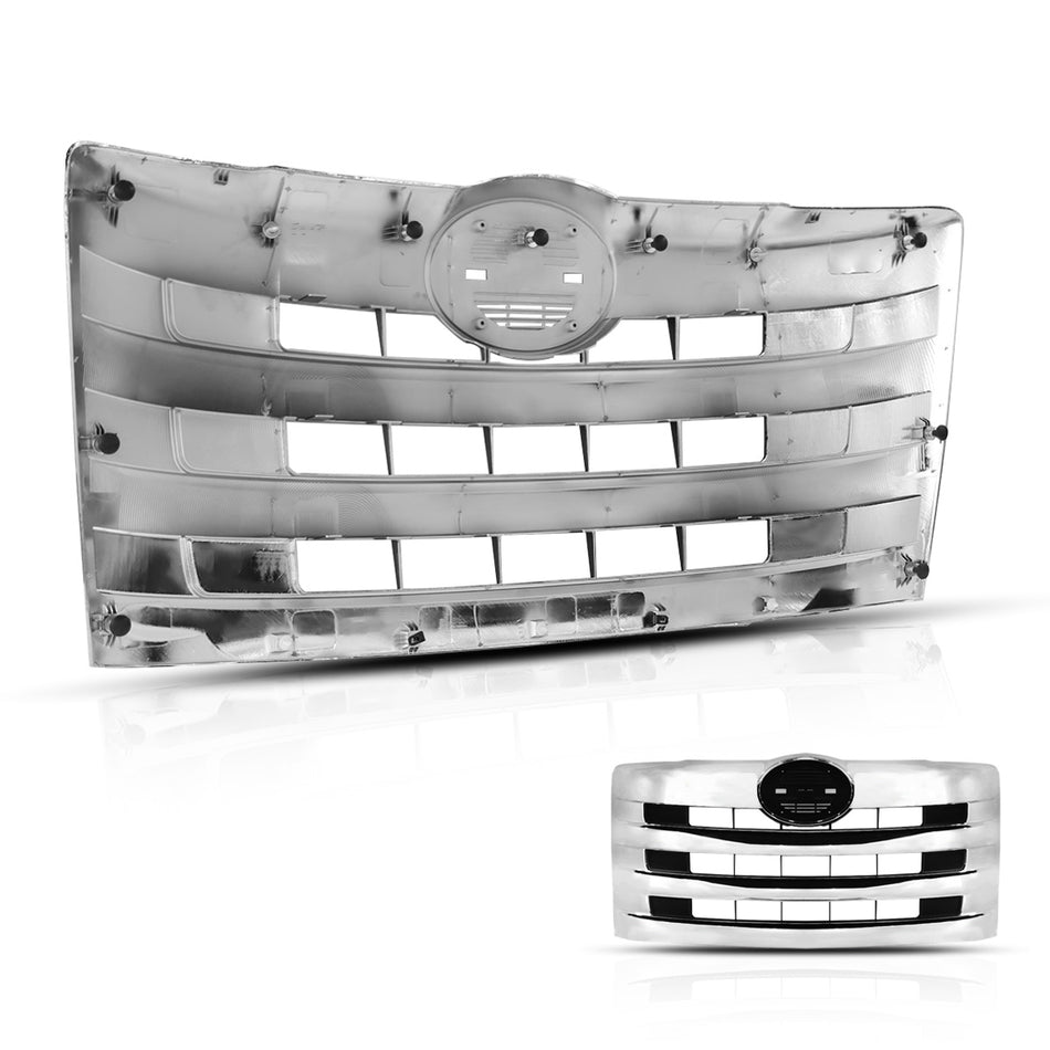 Hino 238, 258, 268, 338 Front Grille 2011+ - Main Upper Grile - Chrome Housing