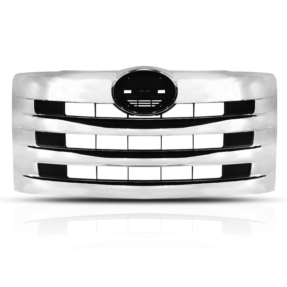 Hino 238, 258, 268, 338 Front Grille 2011+ - Main Upper Grile - Chrome Housing