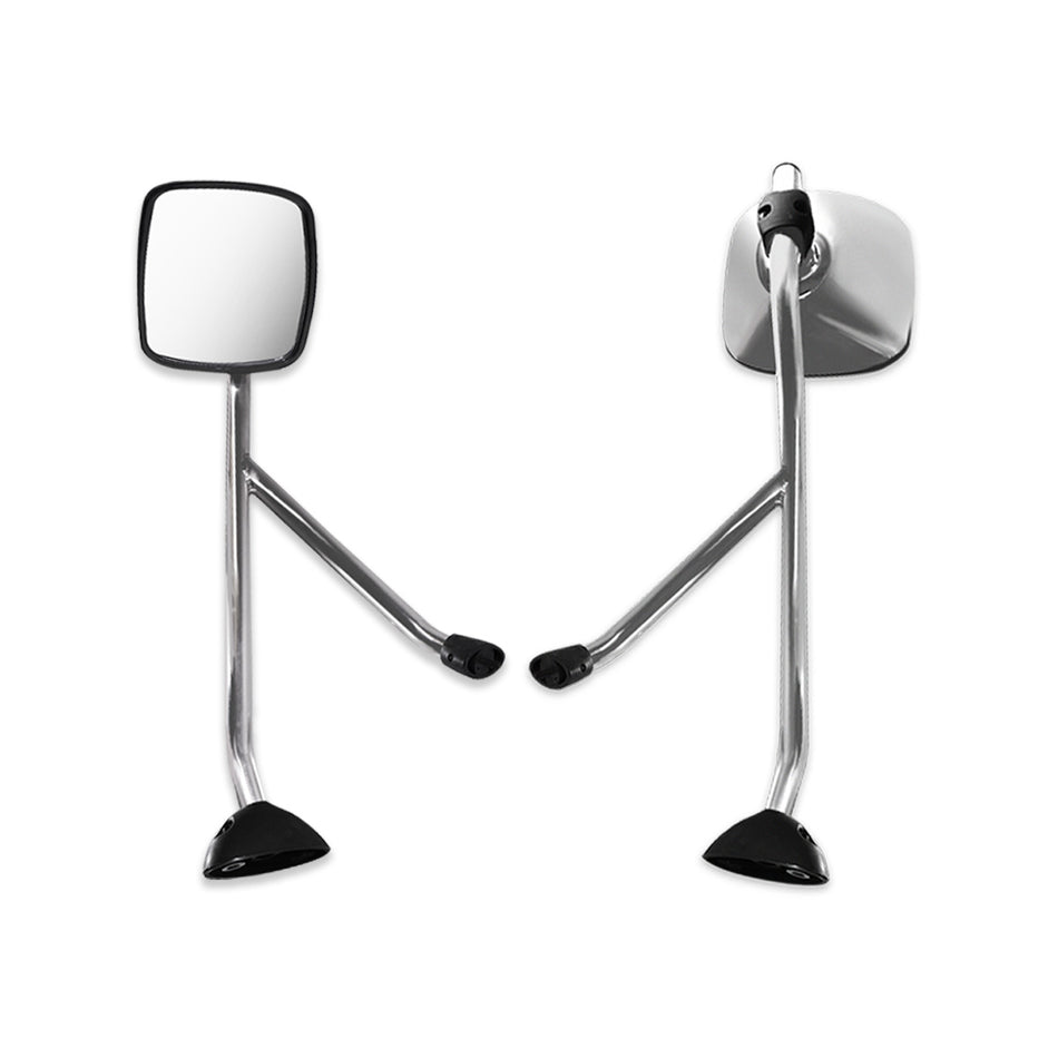 International DuraStar 4300 Hood Mirror Assembly - Chrome Housing - Alternate 1