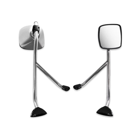 International DuraStar 4300 Hood Mirror Assembly - Chrome Housing - Alternate 2