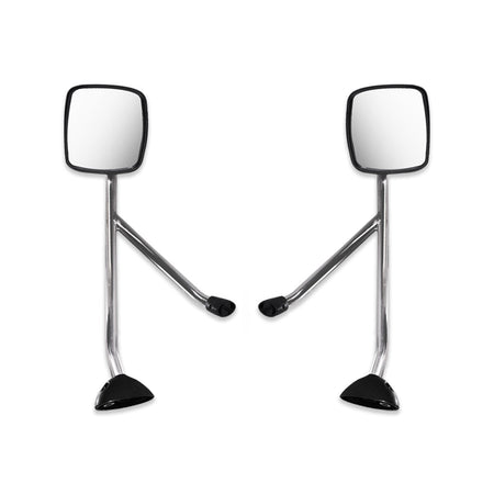 International DuraStar 4300 Hood Mirror Assembly - Chrome Housing - Both Side