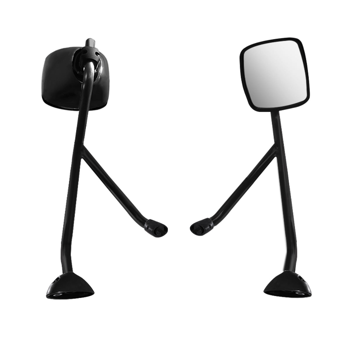 International DuraStar 4300 Hood Mirror Assembly - Black Housing - Alternate 2