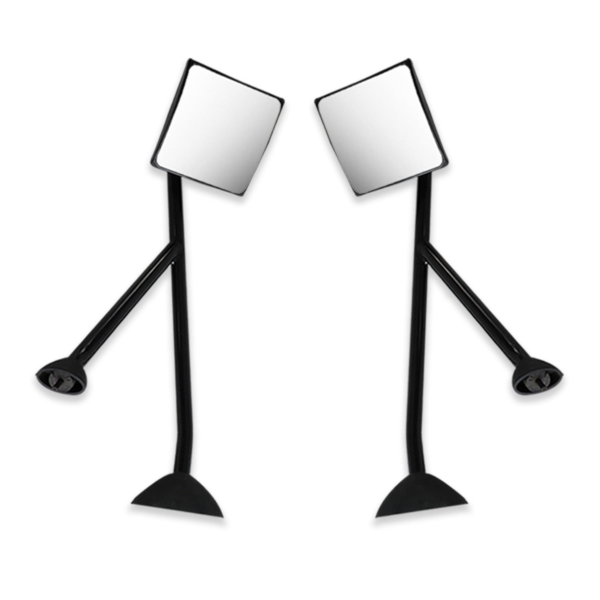 International ProStar Hood Mirror Assembly - Complete Black Paintable Housing - Both Side