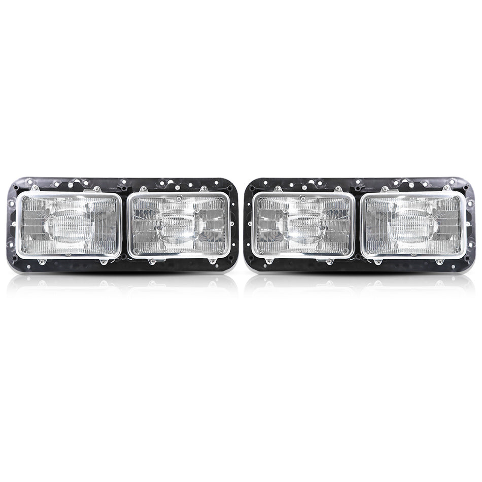 International WorkStar 7400 Front Headlamp – Black Paintable Outer Frame Bezel