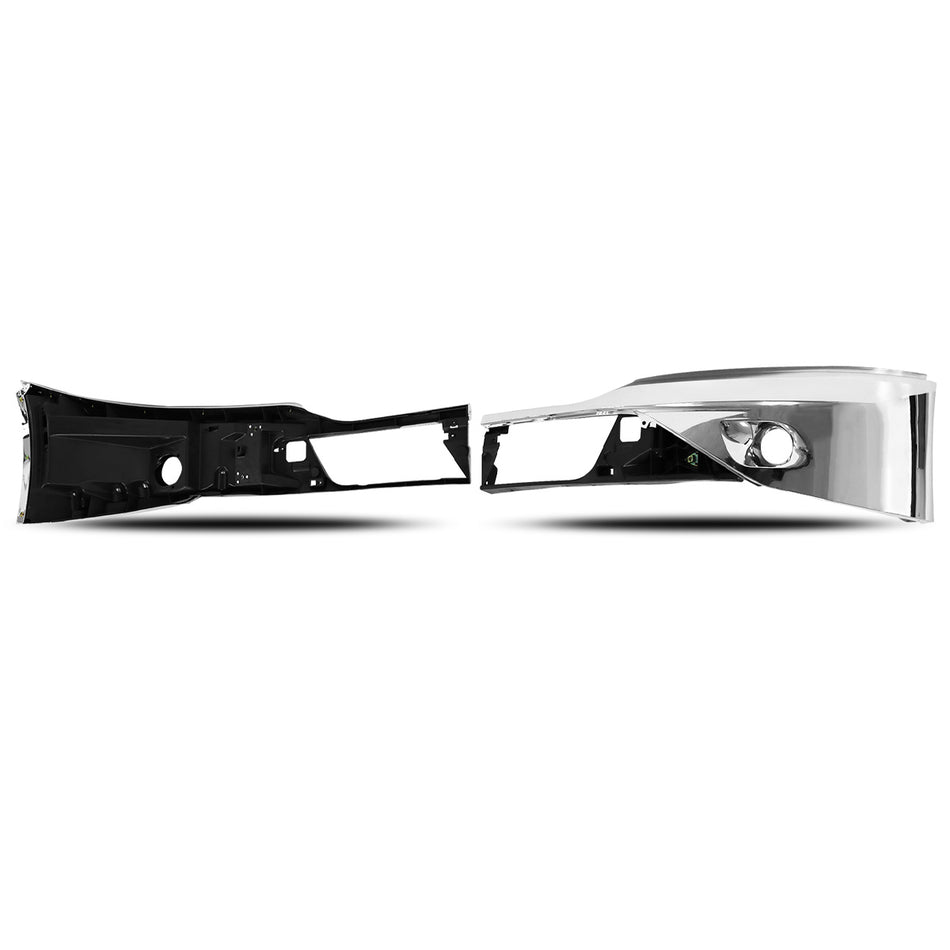 Kenworth T680 Chrome Front Bumper Corner 2005-2021 - With Fog Lamp Hole