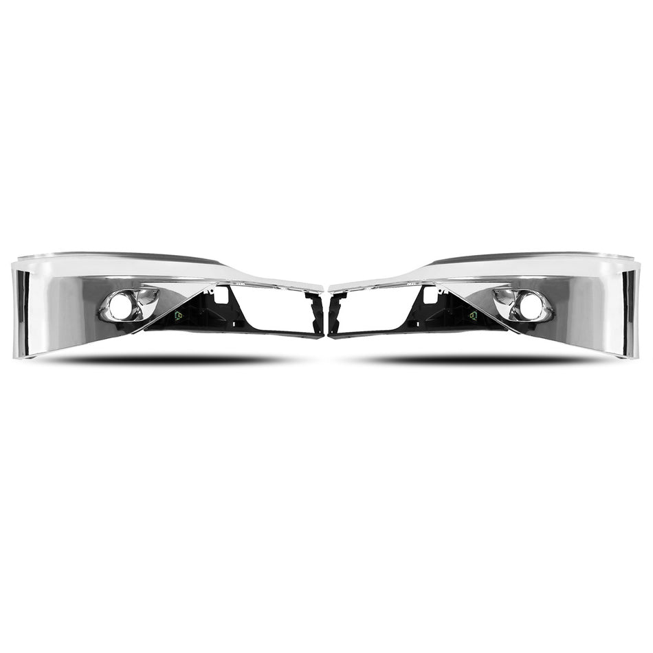Kenworth T680 Chrome Front Bumper Corner 2005-2021 - With Fog Lamp Hole