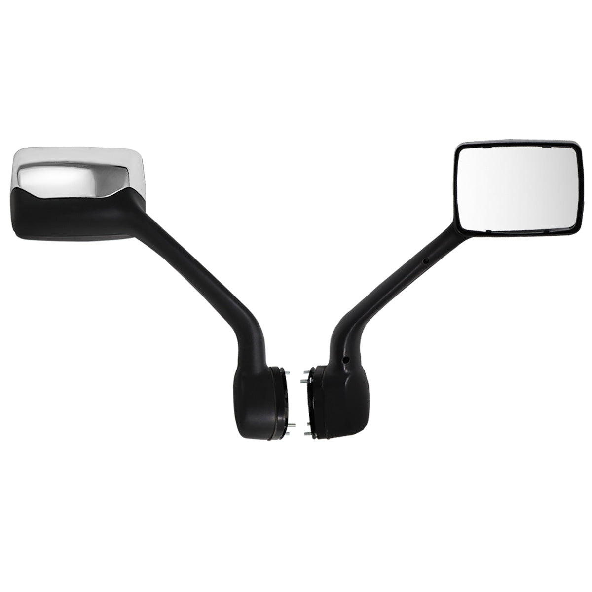 Kenworth T680 Hood Mirror Assembly 2005-2021 - Complete Blind Spot Mirror - Chrome Housing - Alternate 2