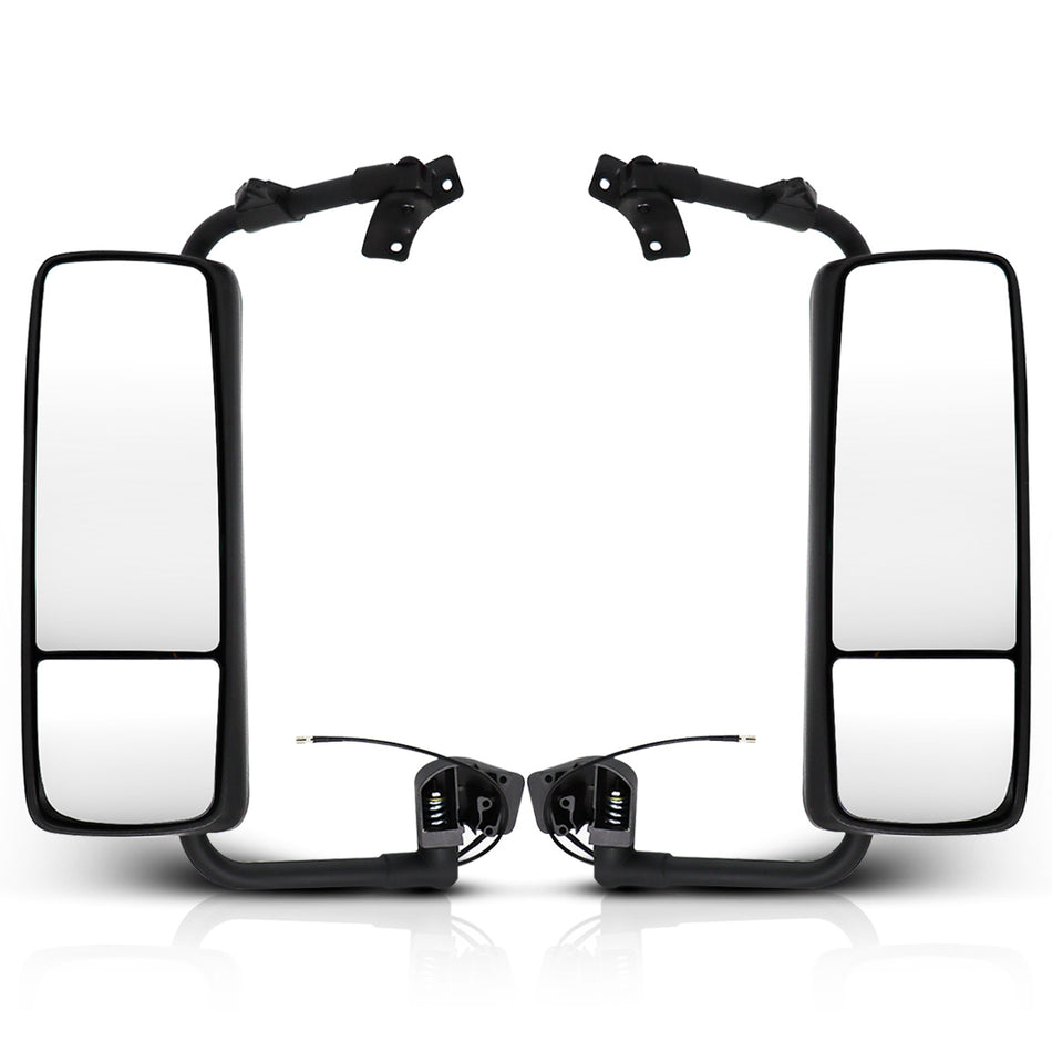 Volvo VNL Door Mirror Assembly with Cover & Mounting Bracket 2015-2017 - Chrome Housing
